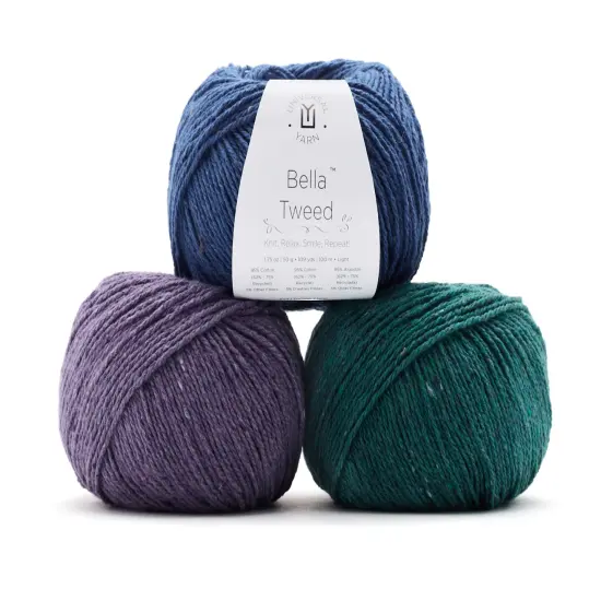 Bella Tweed by Universal Yarn - Recycled Cotton Blend - DK - 10 Colors 109 thoughtful {2}