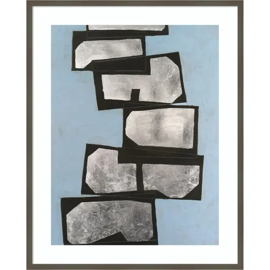 Stacked Coffers IV by Michael Willett Wood Framed Wall Art Print {1}