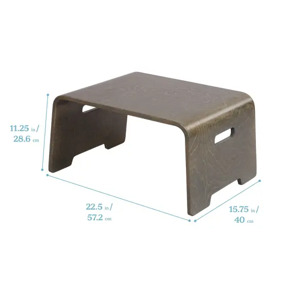Bentwood Lap Desk with Handles, Activity Table Grey Wash {2}