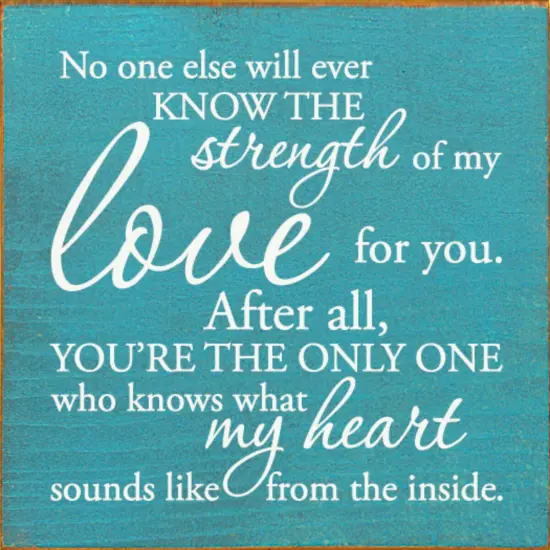 Handcrafted Rustic Wood Sign Sentimental Love Quote for Home Decor Walnut-White {2}