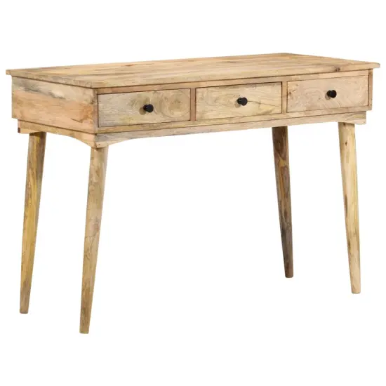 vidaXL Console Table with Drawers 43.3x19.7x30.3 Solid Wood Mango {1}