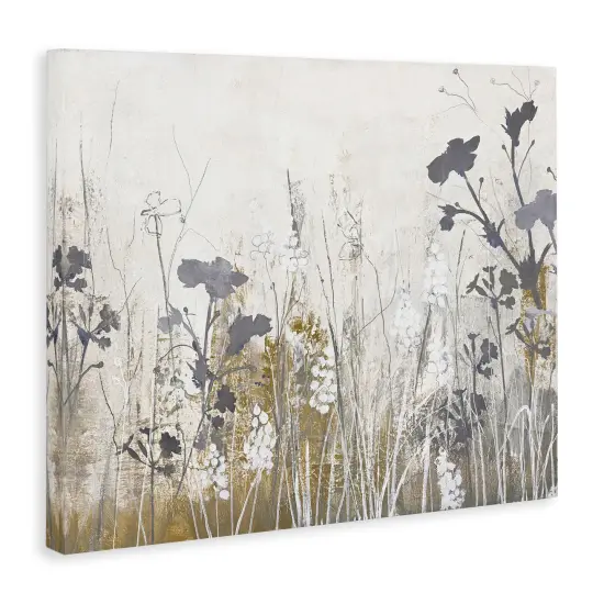 Stupell Industries Grey Flower Silhouettes Canvas Wall Art Design by Design Fabrikken {3}
