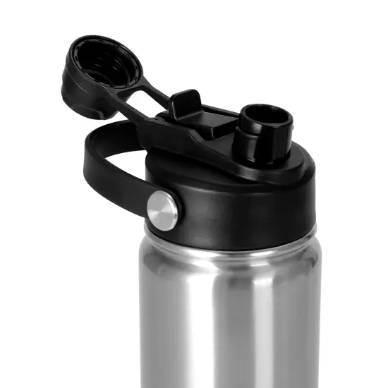 Makerflo 18 oz Stainless Steel Hydro Water Bottle with 2-in-1 Lid | Craft-Ready for DIY Gifts & Personalization (Sublimation, Epoxy, UV DTF, Vinyl, and Laser Engraving) {3}