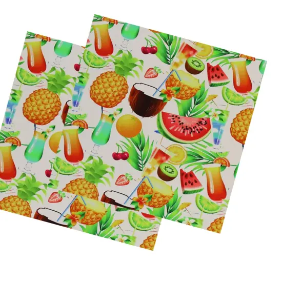 Fruit Cocktails Printed Spandex Fabric {3}