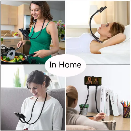 Lazy Phone Holder, Tablet Holder, iPad Holder, Phone Holder, 360 Degree Rotation {4}