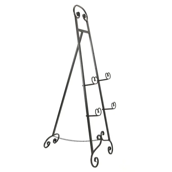 Large 50 Inch Tall Wrought Iron Display Easel Metal Art Stand {3}
