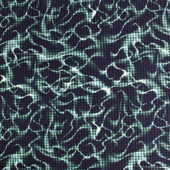 Digital Wave Lightning Printed Spandex Fabric {1}