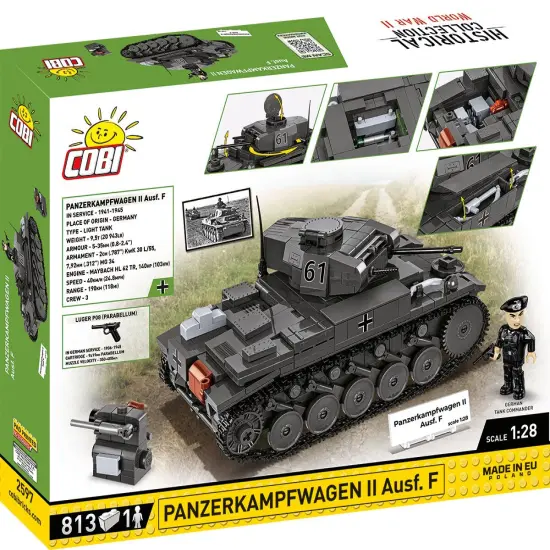 COBI Historical Collection WWII PANZERKAMPFWAGEN II Ausf. F Tank {5}