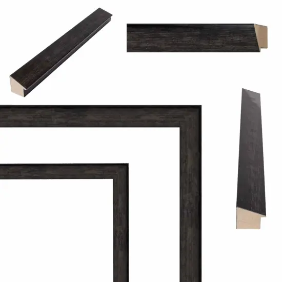 Gunmetal Slope Glossy Black Picture Frame 10x15 frame {4}