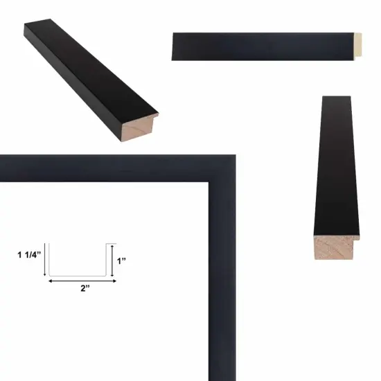 Modern Gallery Wall Matte Black Flat Picture Frame 11x11 frame {6}