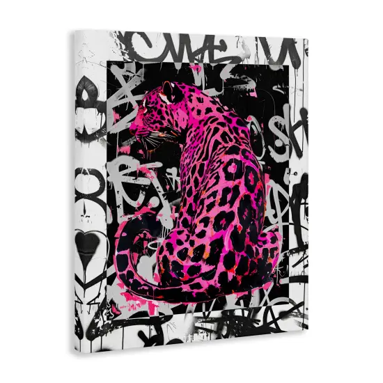 Stupell Industries Urban Graffiti Leopard Canvas Wall Art Design by Svetlana Aleynikova {3}