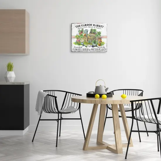 Stupell Industries Garden Market Bistro Stripe Canvas Wall Art Design by Creatif Belle {2}