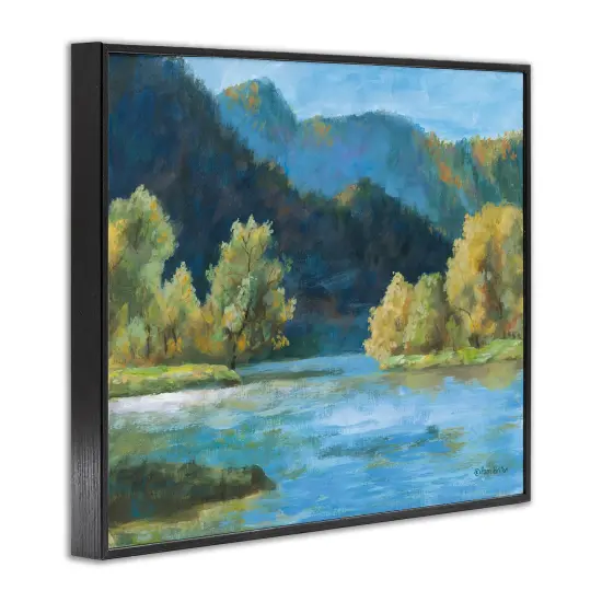 Stupell Industries Blue Hued Mountains Framed Giclee Wall Art Design by Pam Britton {3}