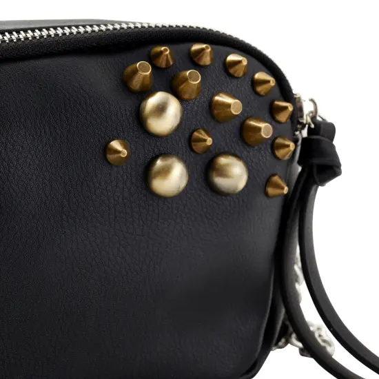 150-Piece Bronze Spikes and Studs Set, 13 Assorted Shapes with Screws, Phillips Screwdriver, Hole Punch Tool, and Plastic Storage Case for Crafts and Clothing Decorations Brown {4}