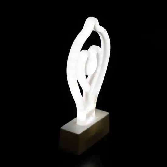 Northlight LED Bulb Neon Table Light - 8.5" White {7}