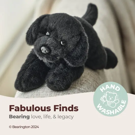 Bearington Collection Lil' Jet The Labrador Retriever, 8 Inch Black Lab Stuffed Animal, For Ages 3-14 {3}
