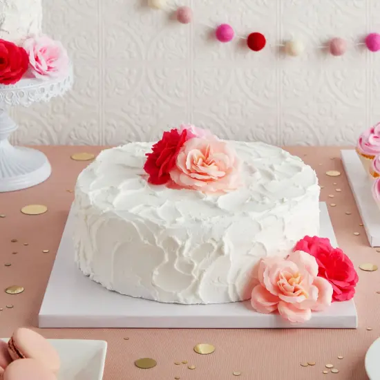 6 Pack White 12 Inch Cake Drum for Baking Desserts, Foil Square Cake Boards for Pastries {2}