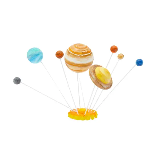 22 Piece 3D Solar System Model Kit for Crafts, Outer Space Science Projects, White Polystyrene Foam Balls for Painting and Coloring, Spheres and Dowels Included {5}