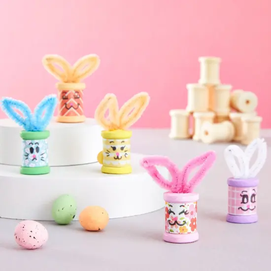 50 Pack Empty Wooden Thread Spools for Arts and Crafts (0.75 x 1 In, 0.6 cm Opening) Brown {3}