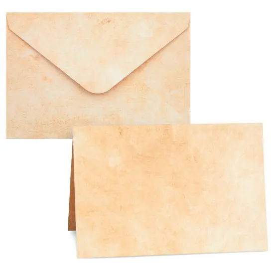 60 Pack Blank Cards and Envelopes 4x6 In - Vintage Style Stationery for Card Making, Party Invitations, Announcements, Scrapbooking (6 Designs) Brown {5}