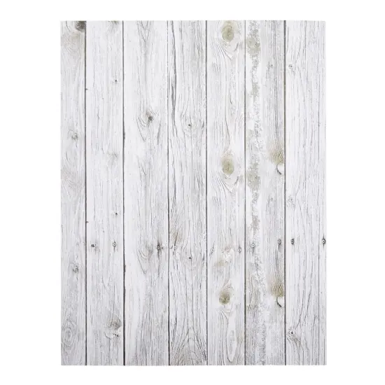 96 Sheets Rustic Wood Grain Stationery, Letter Writing Paper for Scrapbooking, Invitations, Crafts (8.5 x 11 In) White {6}