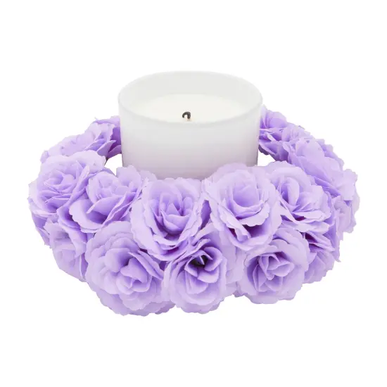 Mini Lavender Silk Artificial Flower Heads for Crafts, Decorations (2 In, 75 Pack) Purple {5}