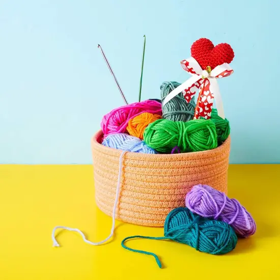 20 Pack Medium #4 Yarn for Crocheting, Acrylic Skein Kit, Knitting Crochet Supplies, 420 Yards Multicolor {3}