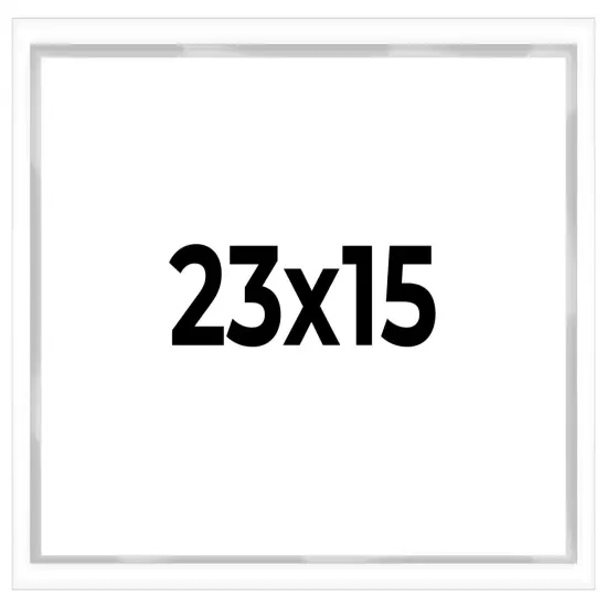 Shadow Box 3/4" Depth White Picture Frame - UV Acrylic, Backing Board, Hanging Hardware {1}