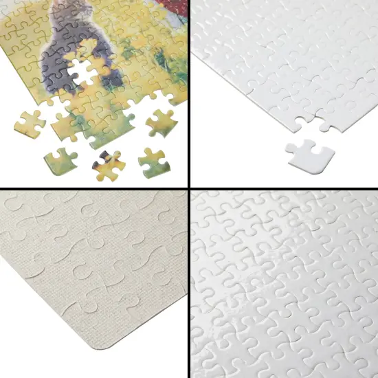 10 Sets Blank Sublimation Puzzles for DIY Crafts, 210-Piece Jigsaws for Heat Press Thermal Transfer (12 x 11 In) Multicolor {4}