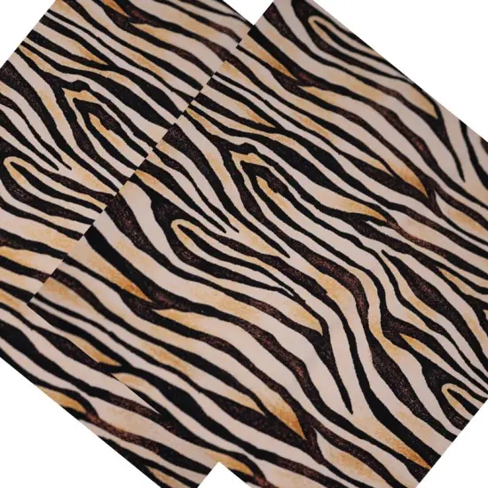 Sandy Zebra Printed Spandex Fabric {5}
