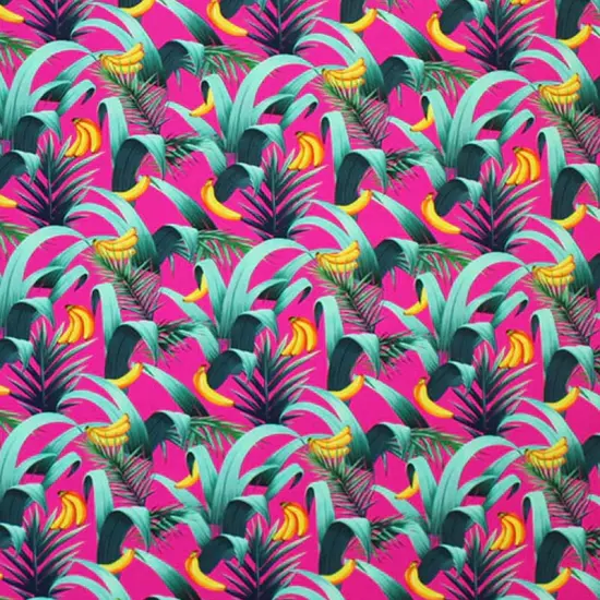 Bananas And Palms Printed Spandex {6}