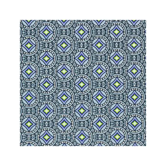 Mosaic Tile Printed Spandex Fabric Green {5}