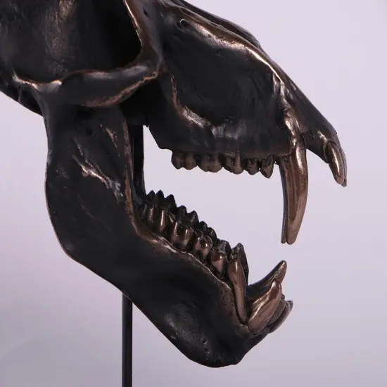 Monkey Baboon Skull Life Size Statue {5}