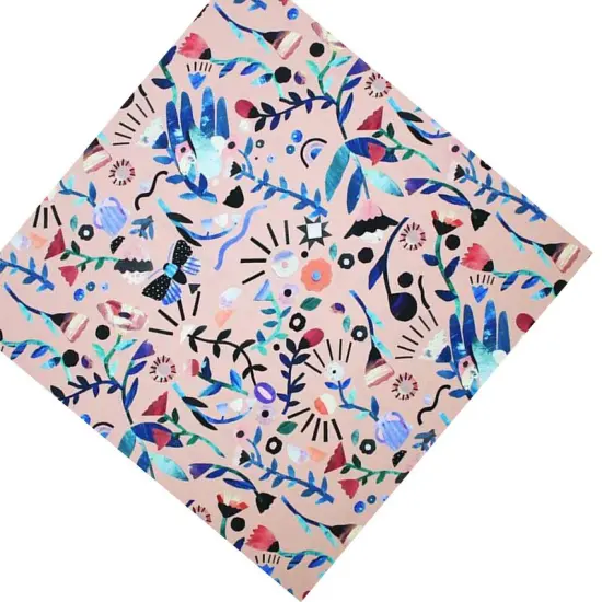 Paper Cutout Garden Printed Spandex {4}