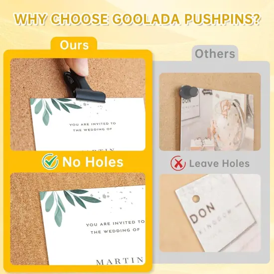 36 Pieces Black Push Pins Clips Metal Push Pins with Clips Black Pushpin Clips Bulldog Clips with Pins Thumb Tacks for Bulletin Board Cork Board Cubicle Wall for Classroom School Office {2}