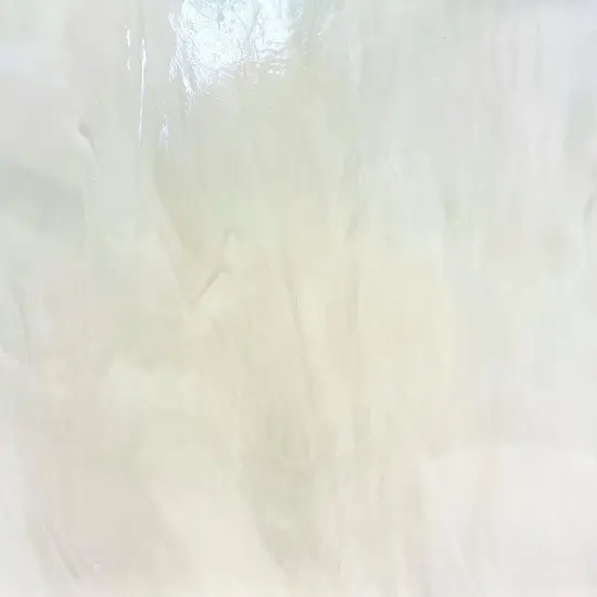 Wissmach Stained Glass Sheet and Mosaic Glass: White Opal Swirled with Crystal {2}