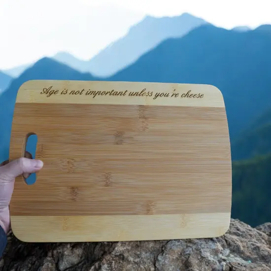 Age is not important unless you're cheese Cutting Board Bamboo CTCBTT14 {4}
