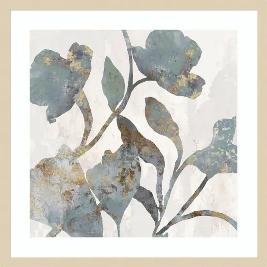 Silhouetted Blooms I by PI Studio Wood Framed Wall Art Print {7}