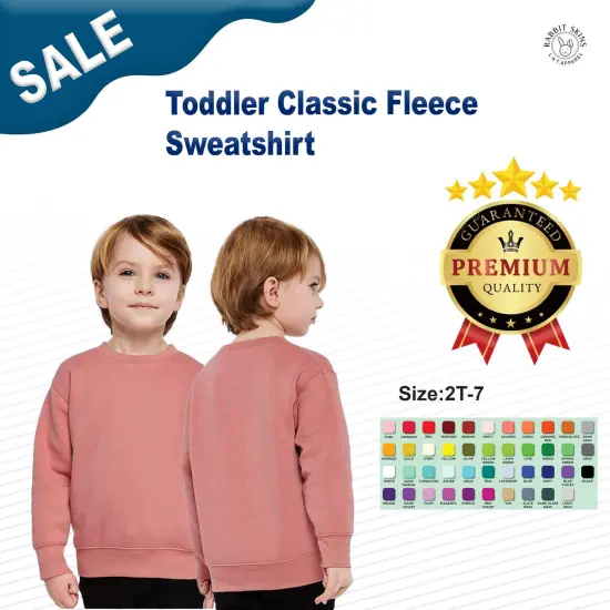 Rabbit Skins&reg; Toddler Classic Fleece Sweatshirt Mauvelous {3}