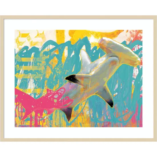 Swim by Porter Hastings Wood Framed Wall Art Print {1}