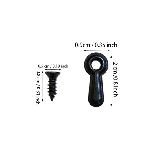 100 Pieces Metal Picture Frames Turn Button Fasteners with 100 Pieces Screws, Picture Frame Hardware Backing Clips Picture Turn Button Frame Picture Turn Button Fasteners Set {5}