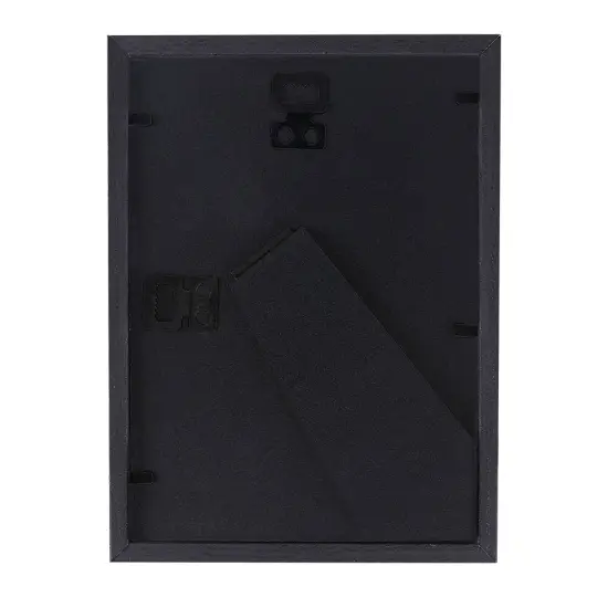 KAPIX Shadow Box 5x7 Picture Frame with Real Glass Deep Wood Memory Box Display case for Flowers,Ticket,Memorabilia,Keepsake,Medal,Art and Photos,Black {3}