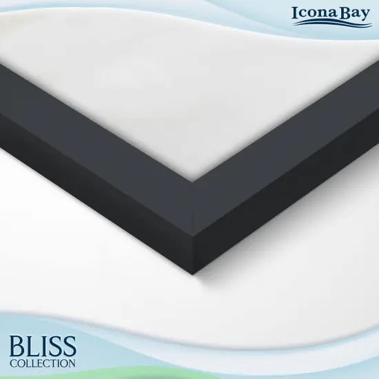 8.5x11 Black Certificate Frame, Modern Style Wood Composite Document Frame, Table Top or Wall Mount, Bliss Collection {5}