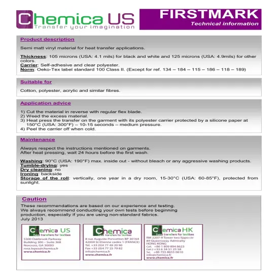 USA 15" x 22 Yds Chemica FirstMark Heat Transfer Vinyl FOREST GREEN CH-118 HTV {6}