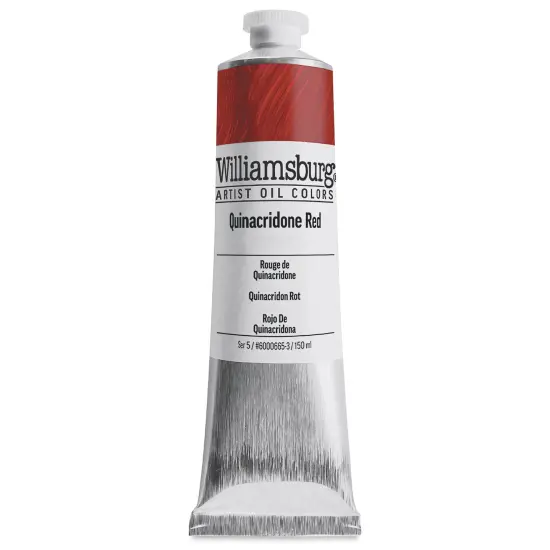 Williamsburg Handmade Oil Paint - Quinacridone Red, 150 ml tube {2}