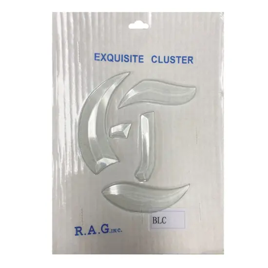 4-3/8" x 5-1/8" Exquisite Clear Glass Letter C Bevel Cluster BLC {3}