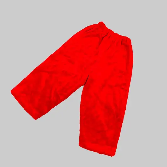 Deluxe Professional Santa Pants in Red Pile Plush with Elastic Waist and Side Pockets {2}