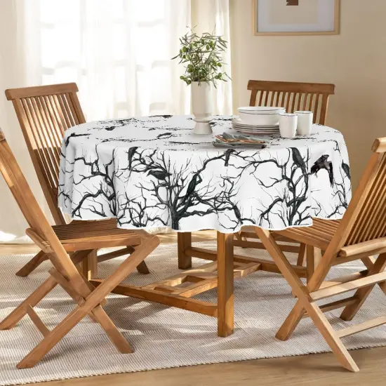 Halloween Tablecloth 70x70 Inch Round {2}