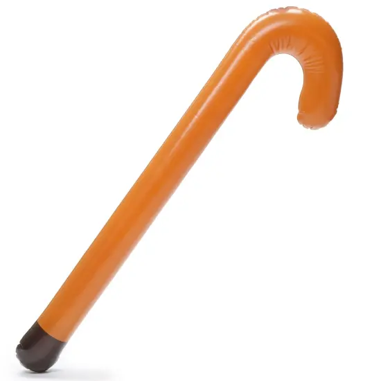 2 Pieces Inflatable Walker and Cane - Funny Gag Gift For Over The Hill Birthday Decorations, 100 Days of School Joke Props Multicolor {4}