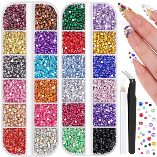 10000Pcs Small Resin Flatback Rhinestones - 2/3MM {1}